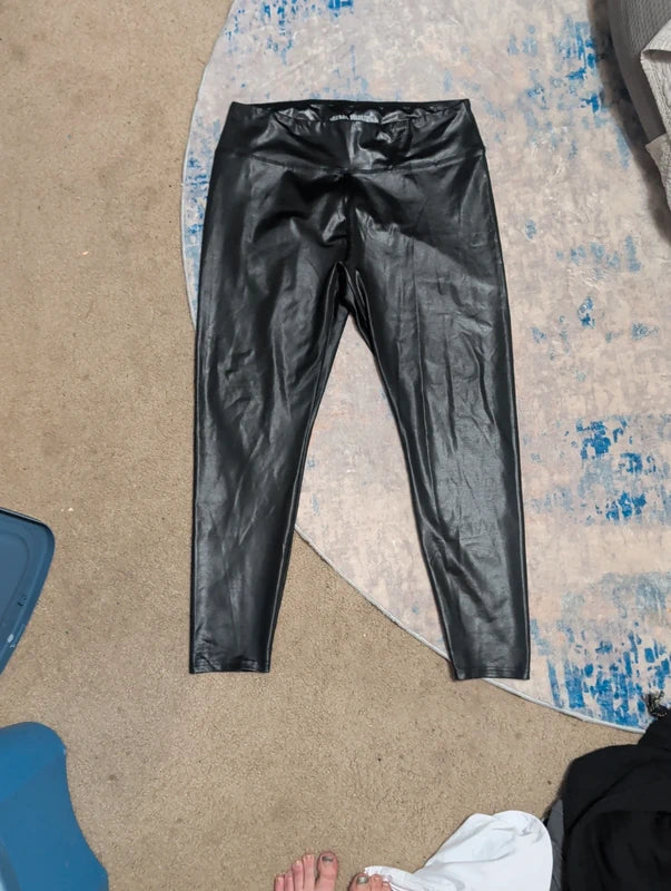 Wild Fable Shiny Black Skinny Leggings Women's XXL