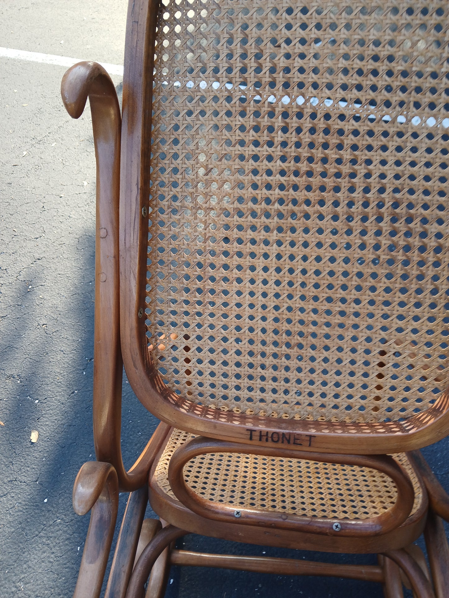 Authentic 1960's Signed Thonet Bentwood Rocking Chair