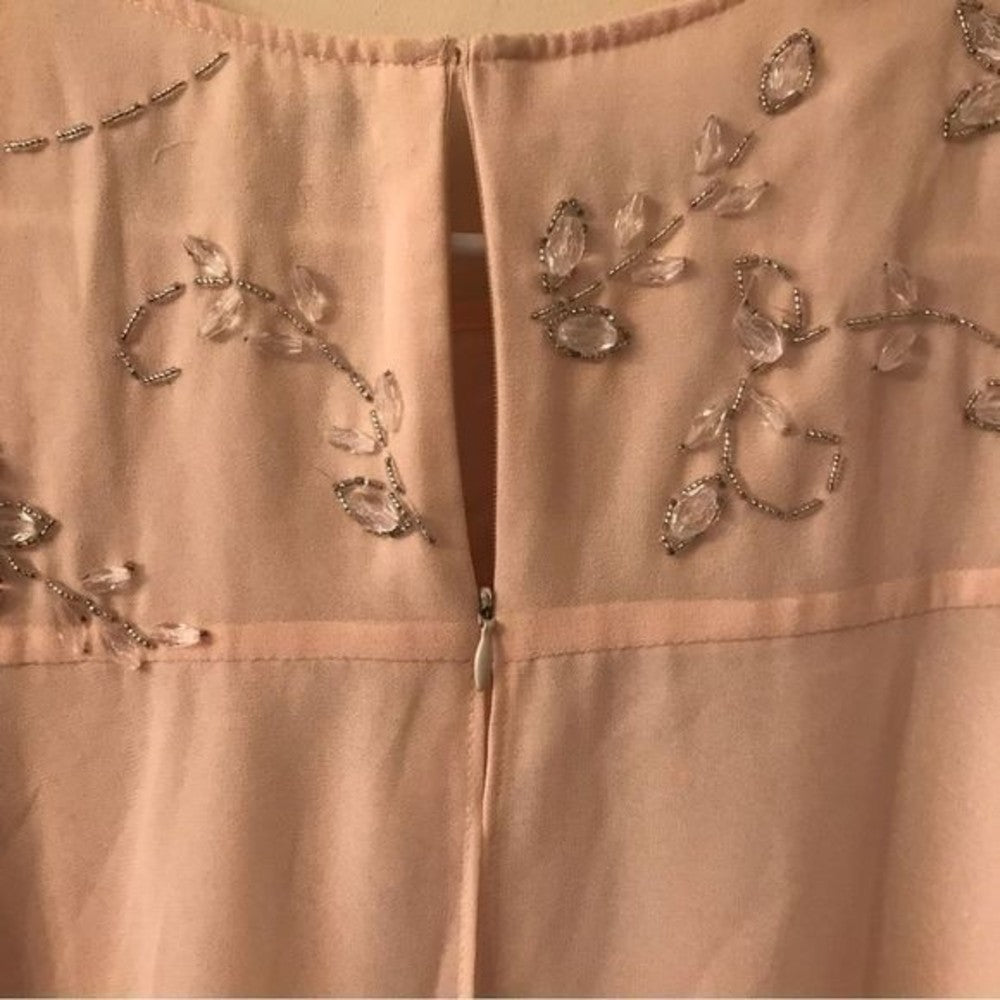 Forever 21 Jeweled Peach Babydoll Dress Size M