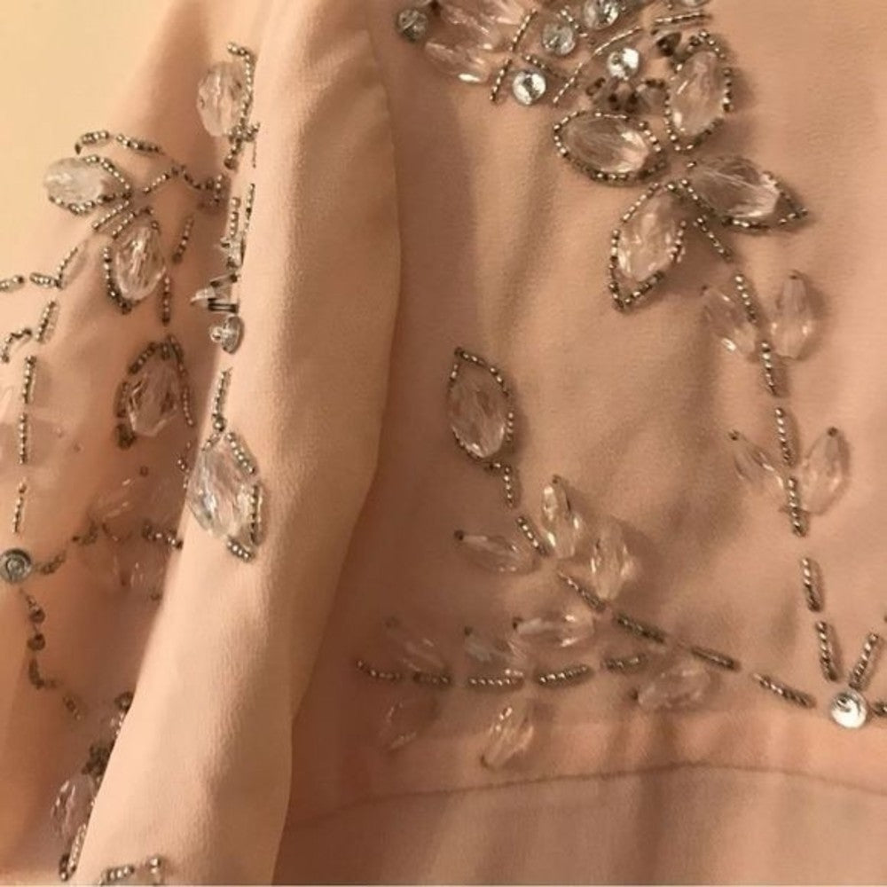 Forever 21 Jeweled Peach Babydoll Dress Size M