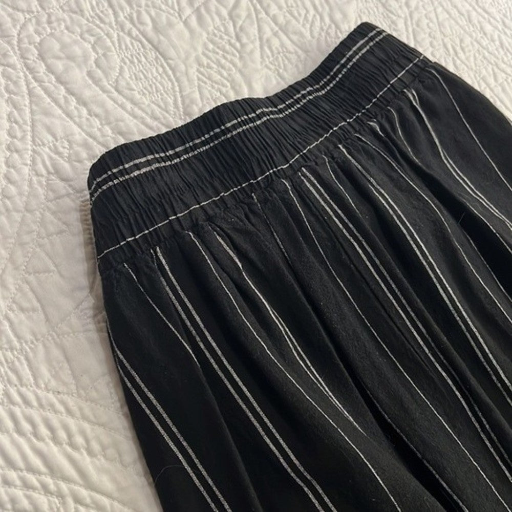 Black and White Striped Maxi Skirt Size XS