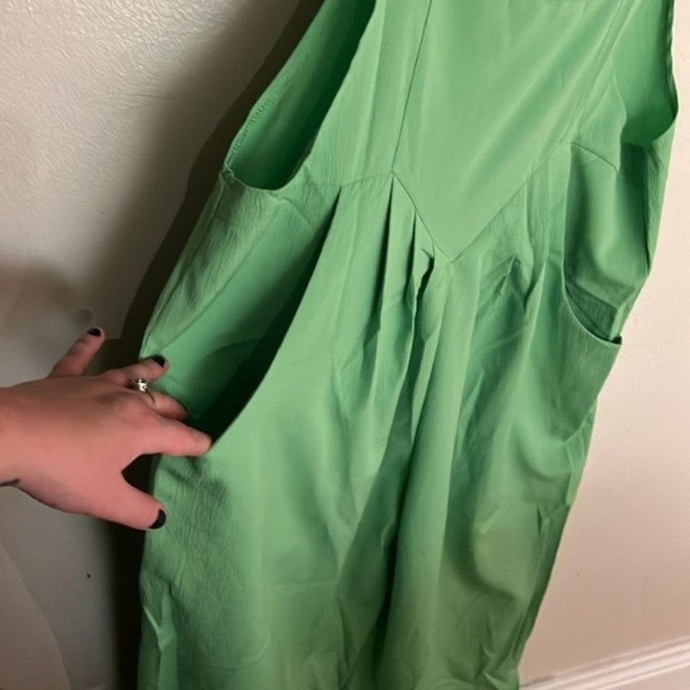 Bright Green Jumper Long Sleeveless S