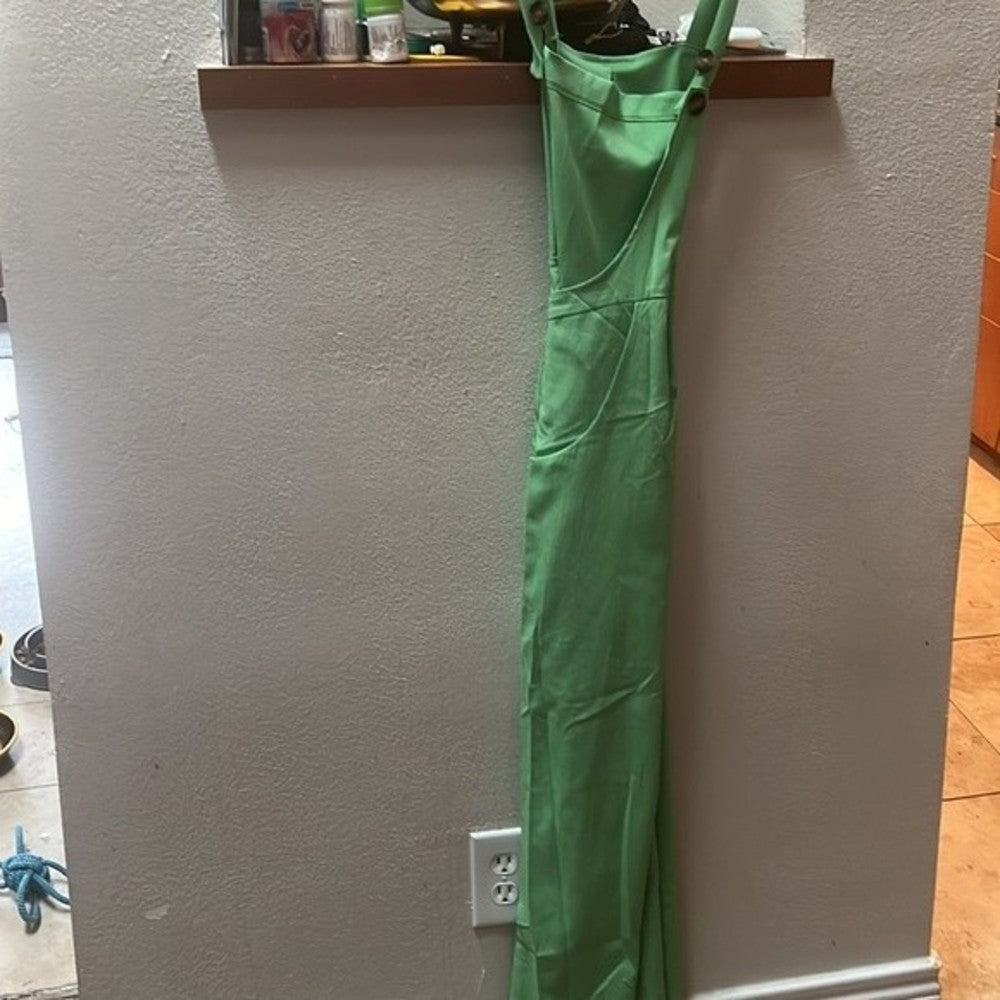 Bright Green Jumper Long Sleeveless S