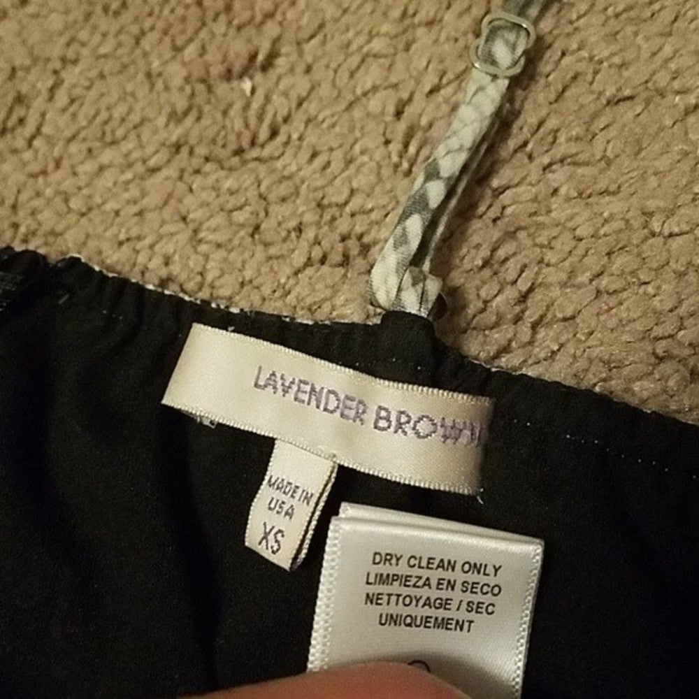 Lavender Brown Mini Wrap Cami Dress XS