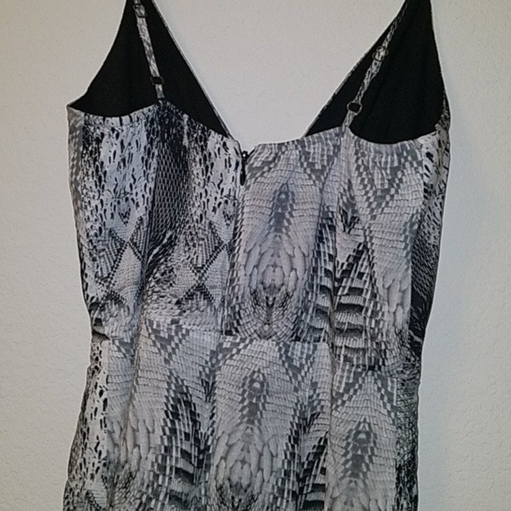 Lavender Brown Mini Wrap Cami Dress XS