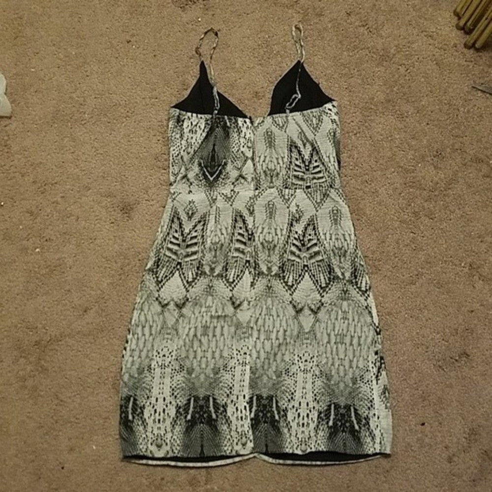 Lavender Brown Mini Wrap Cami Dress XS