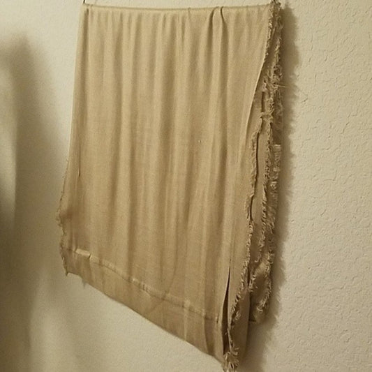 100% Viscose Beige Infinity Scarf