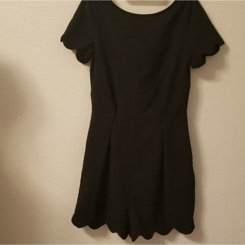 NWOT Monteau Black Romper Size S