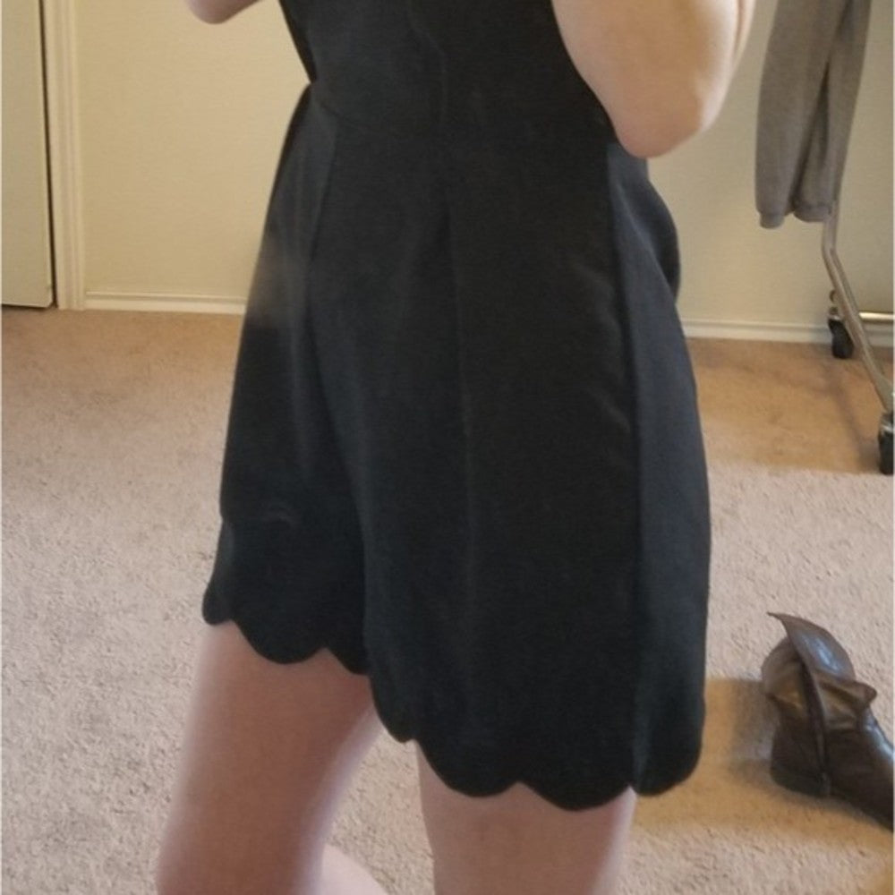 NWOT Monteau Black Romper Size S