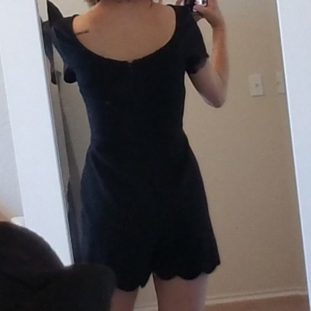 NWOT Monteau Black Romper Size S