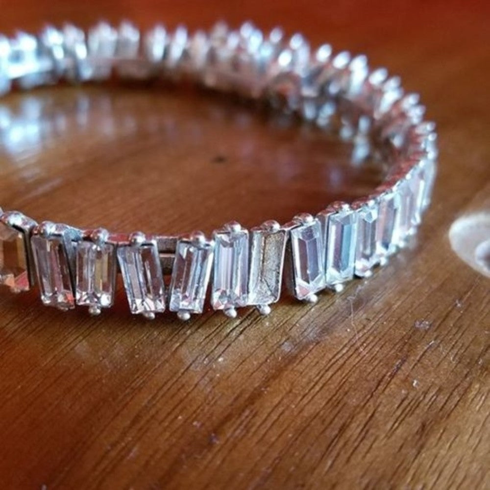 Vintage Stella & Dot Cut Glass Expandable Bracelet