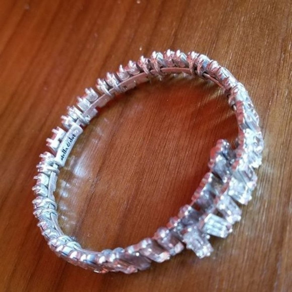 Vintage Stella & Dot Cut Glass Expandable Bracelet