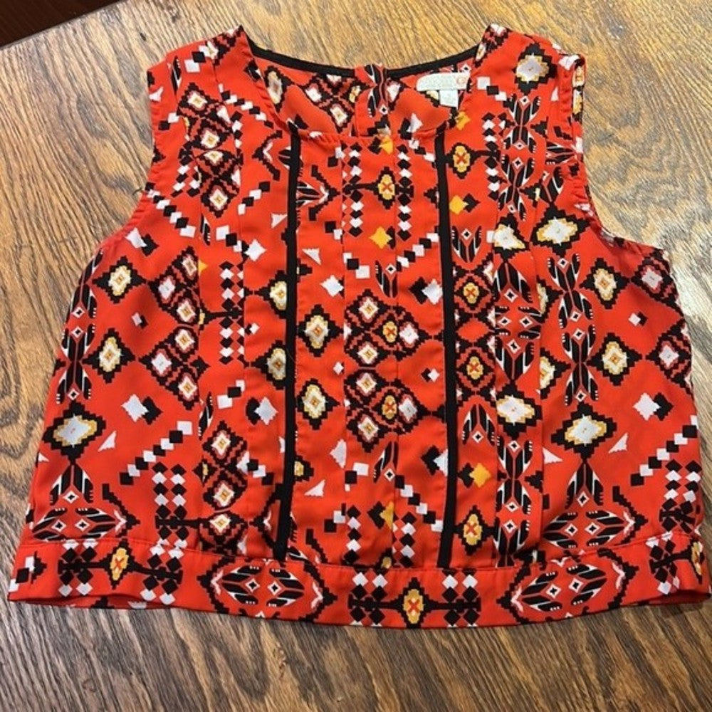 Gianni Bini Coforful Crop Top Size S