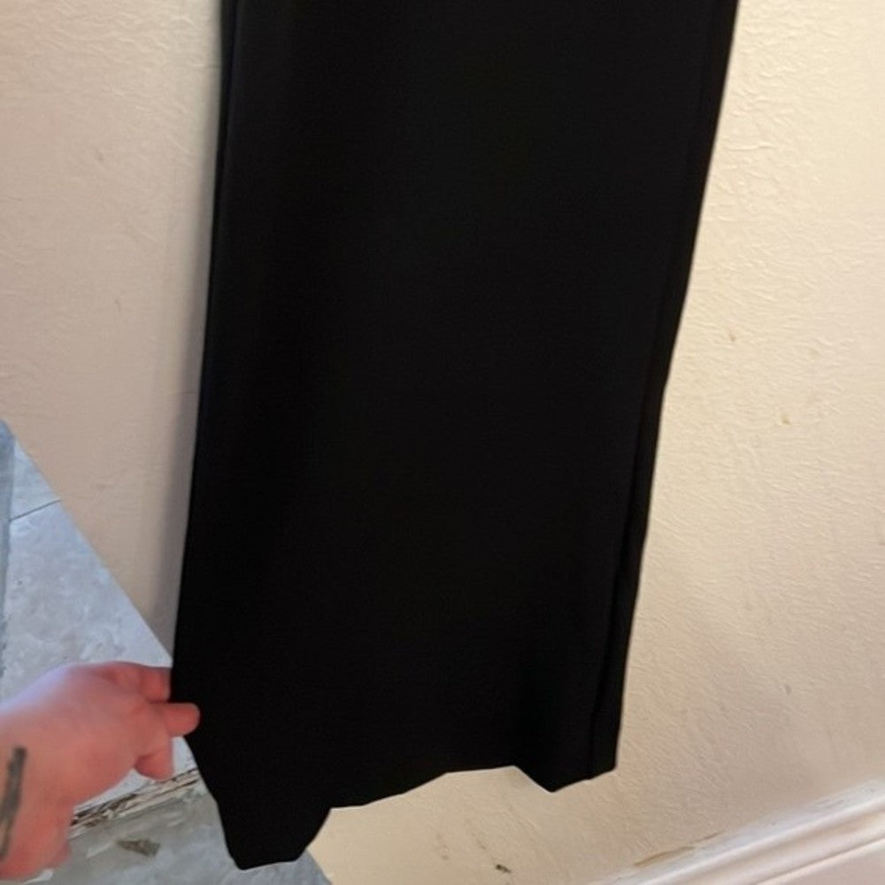 A New Day Black Stretchy Straight Leg Trousers size 2