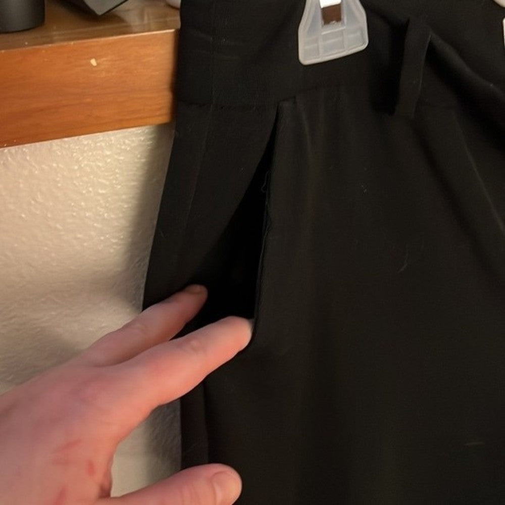 A New Day Black Stretchy Straight Leg Trousers size 2