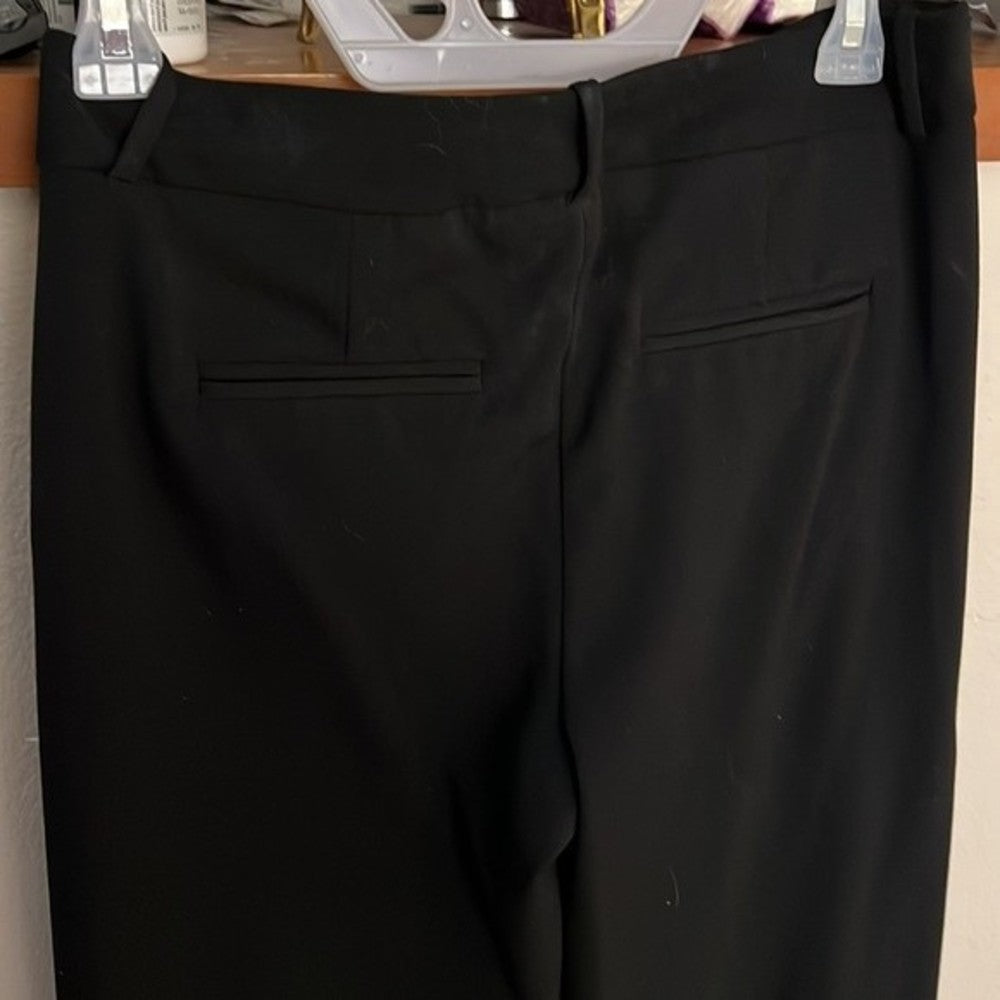A New Day Black Stretchy Straight Leg Trousers size 2