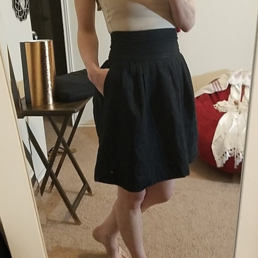 Arden B. Black A-Line Skirt Size 0