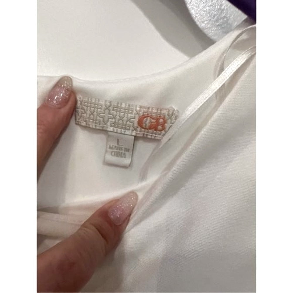 Gianni Bini white dress size large