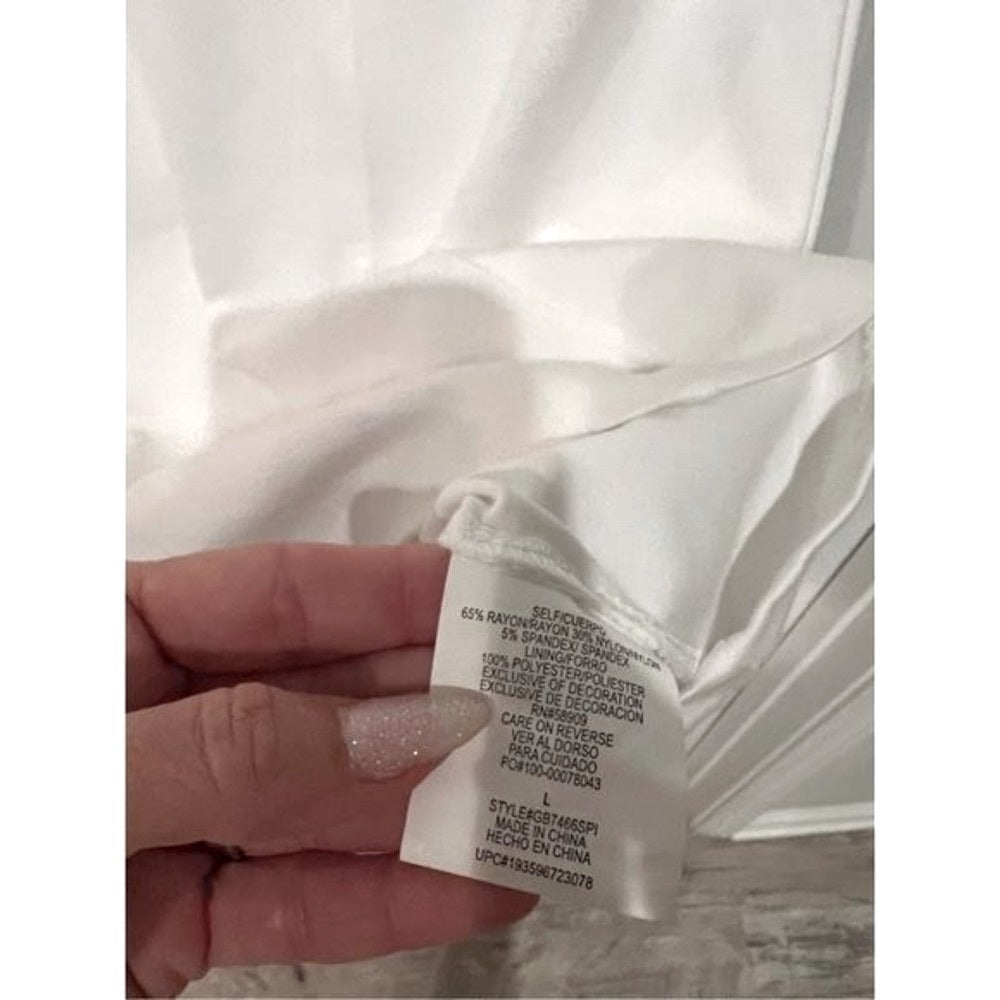Gianni Bini white dress size large