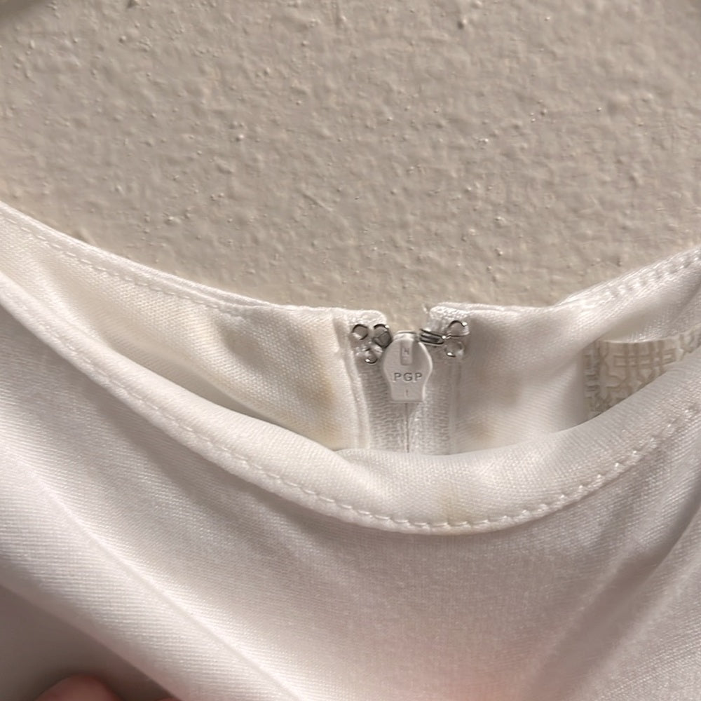 Gianni Bini white dress size large
