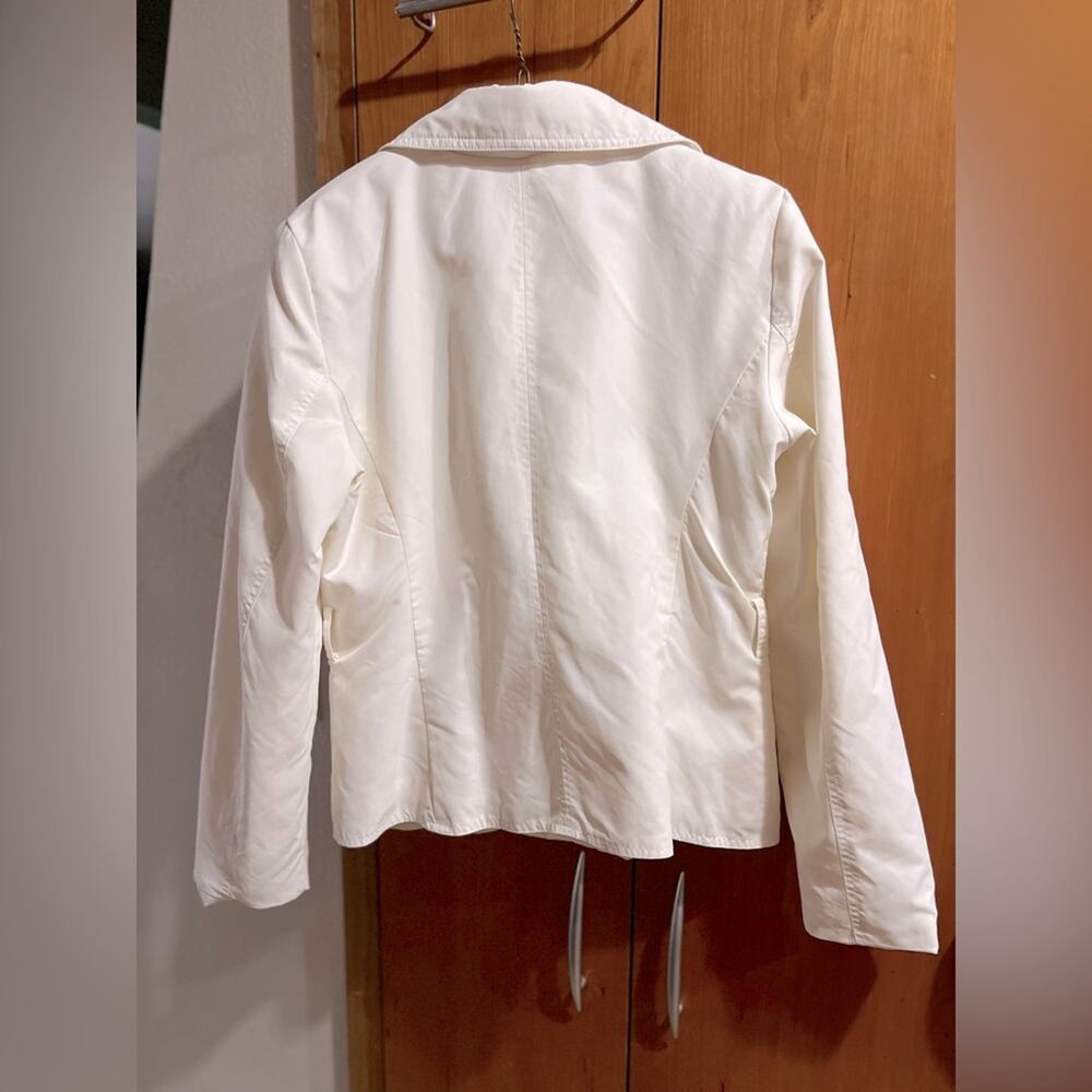 NWOT Cache White Bomber Jacket/ Winter Coat size M