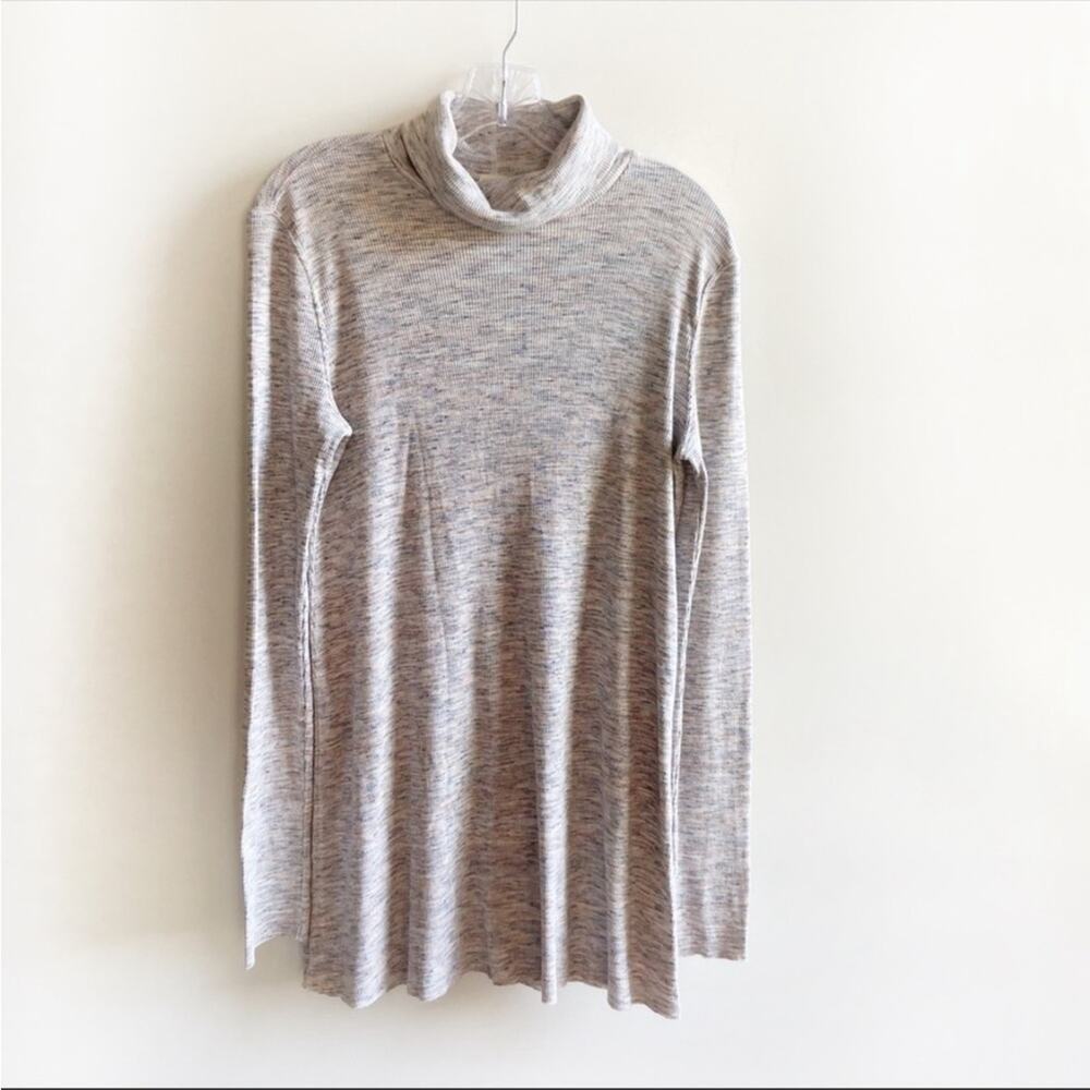 NWOT We The Free Stonecold shirt ivory multi turtleneck tunic space dyed size M