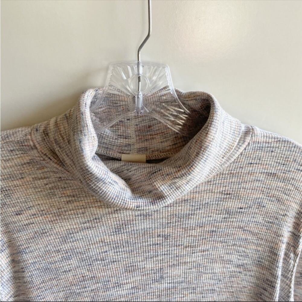 NWOT We The Free Stonecold shirt ivory multi turtleneck tunic space dyed size M