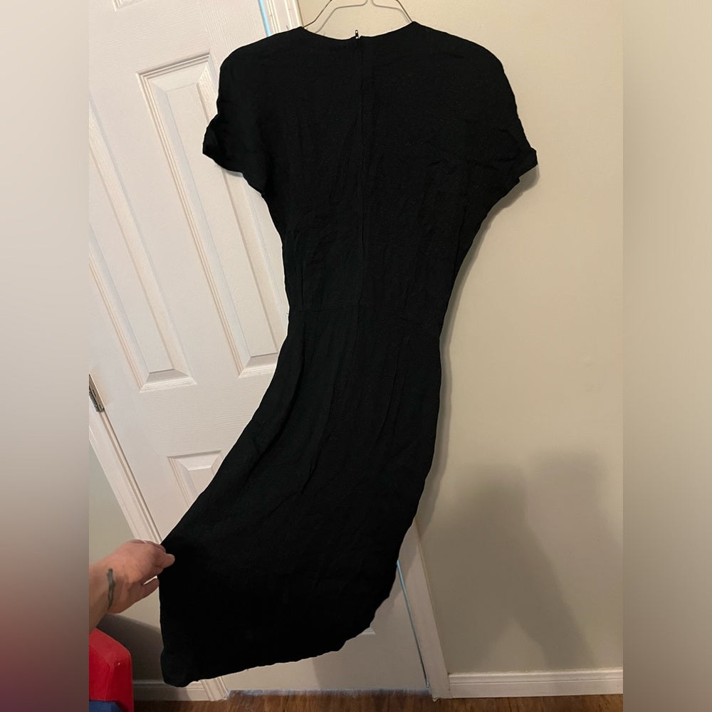 Vintage Jane Singer Little Black Wrap Dress