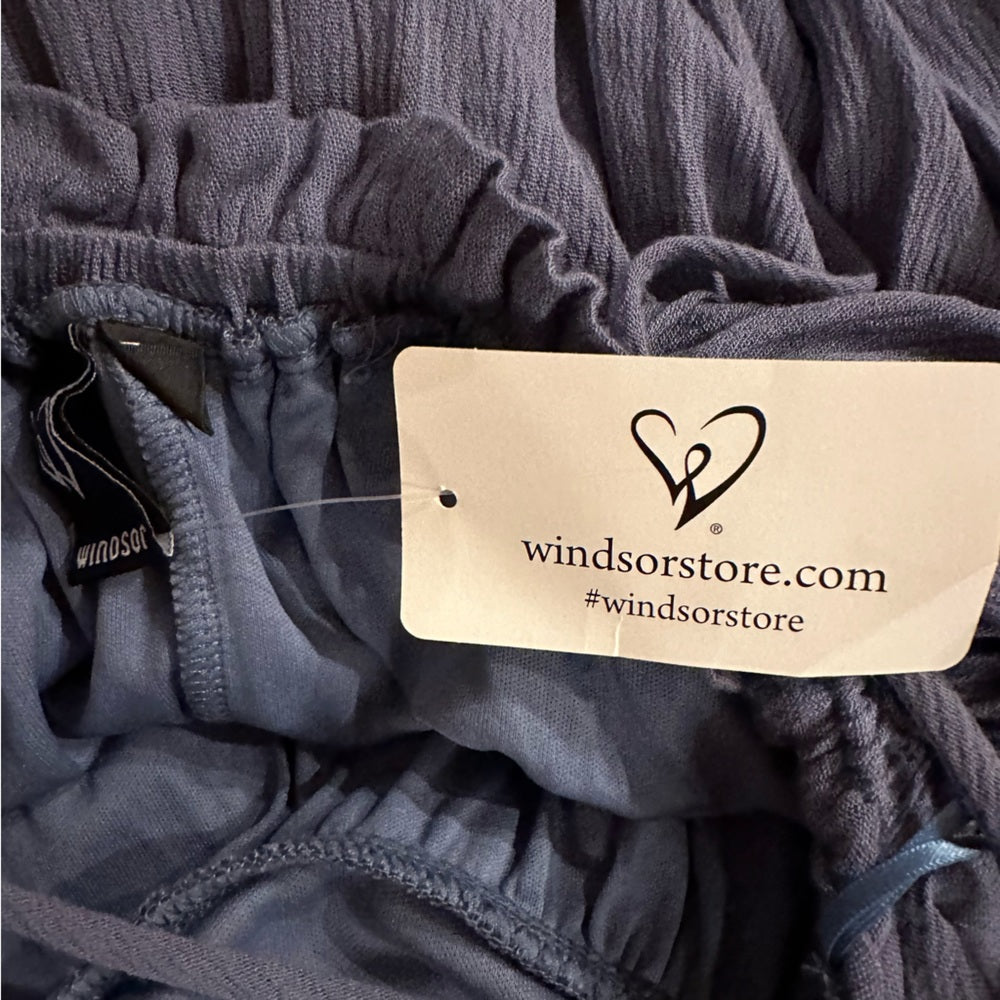 Windsor women’s denim blue bohemian halter dress size small