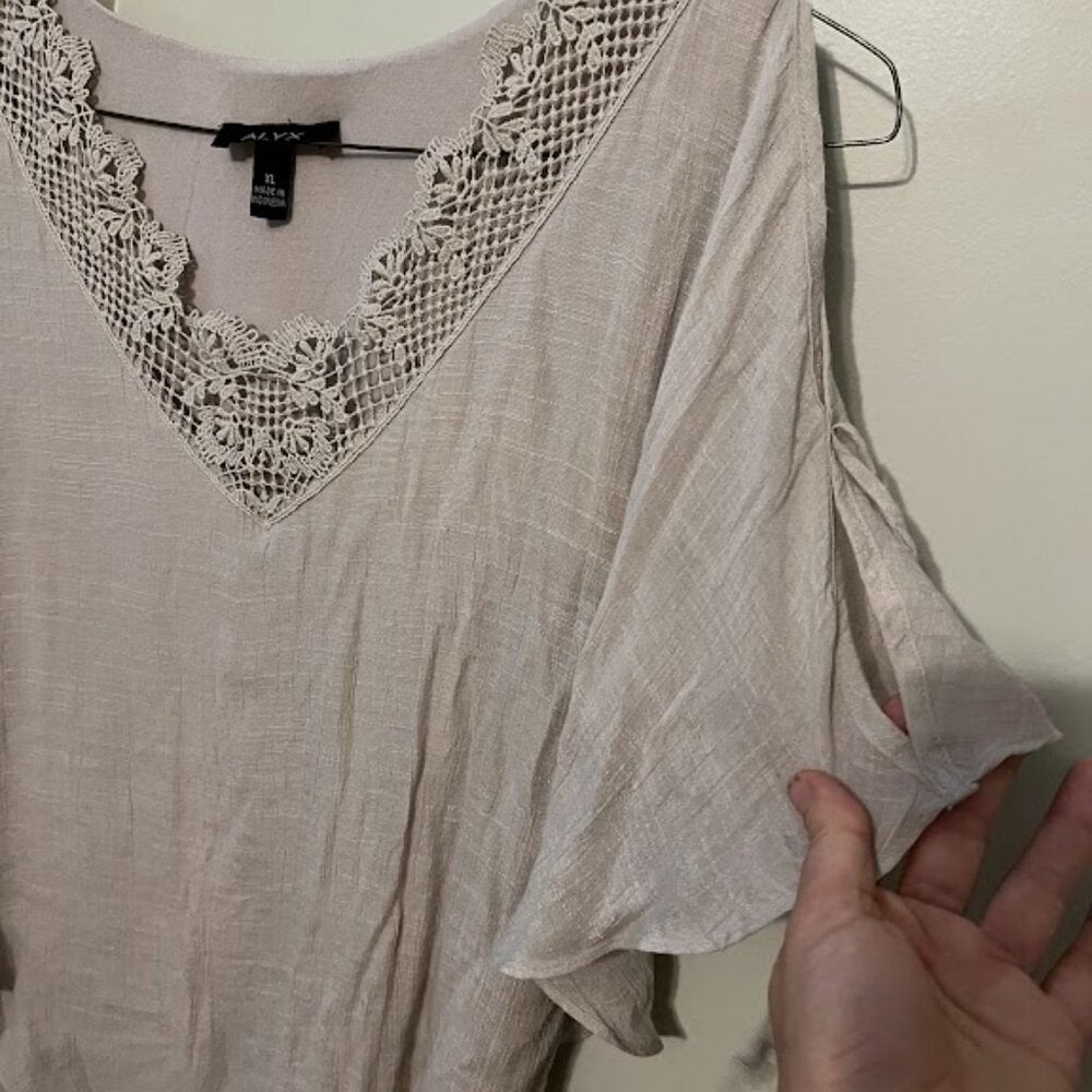 ALYX Beige Boho Sleeveless Tunic size XL