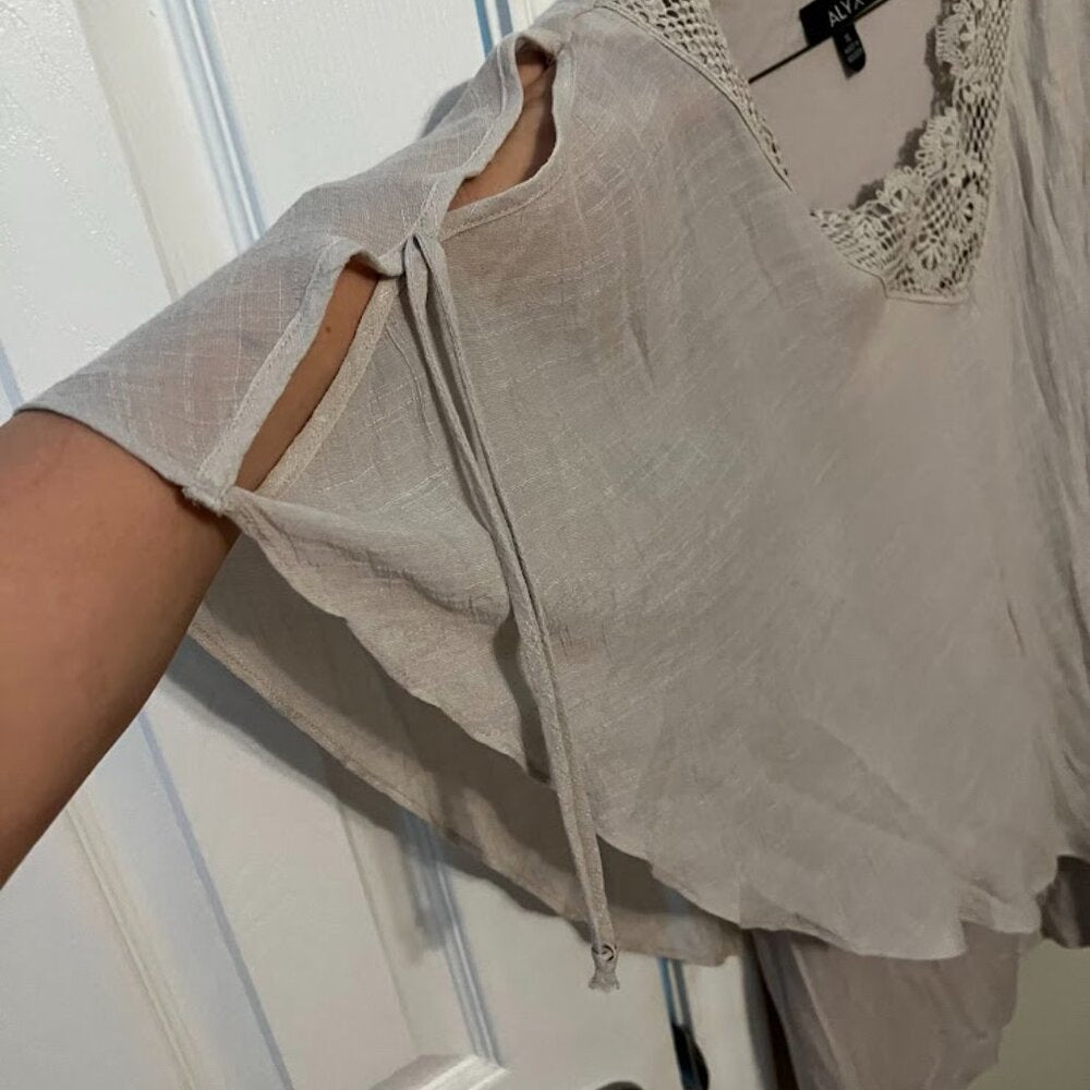 ALYX Beige Boho Sleeveless Tunic size XL