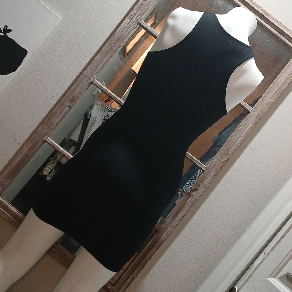 NWT Gaze Ribbed Black Fitted Dress size XS-S