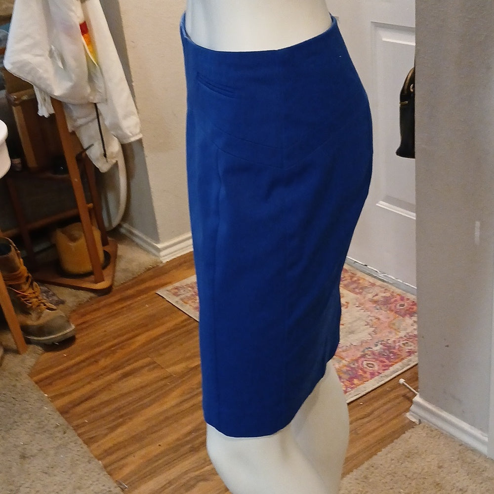 Express Blue Pencil Skirt with Pockets size 4