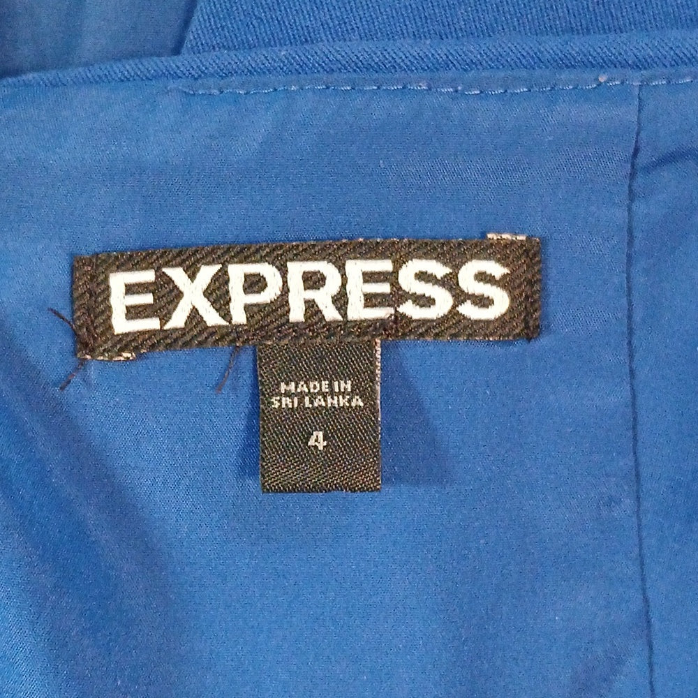 Express Blue Pencil Skirt with Pockets size 4