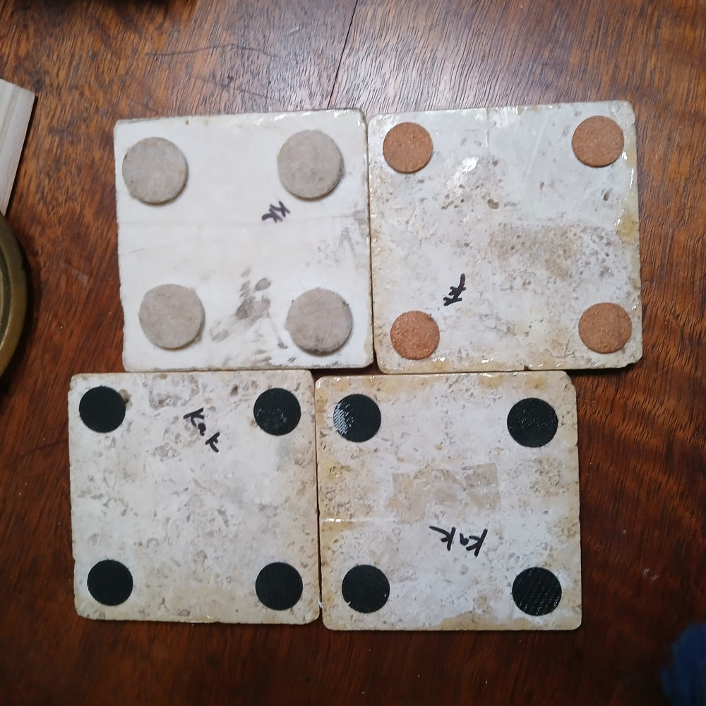 Hand Crafted Vintage Classic MCM Coaster Set Of 4