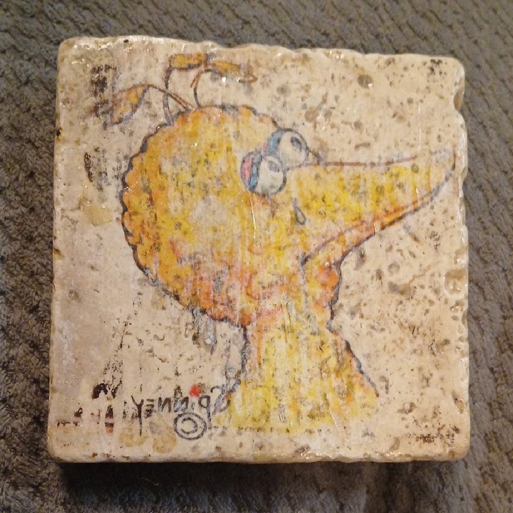 Handmade Decorative Stone Coasters Set - Beige