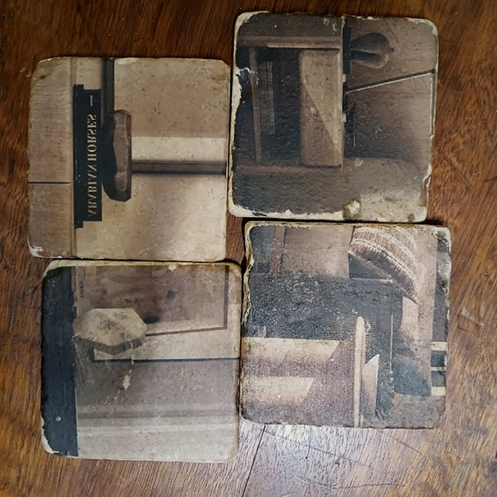 Hand Crafted Vintage Classic MCM Coaster Set Of 4
