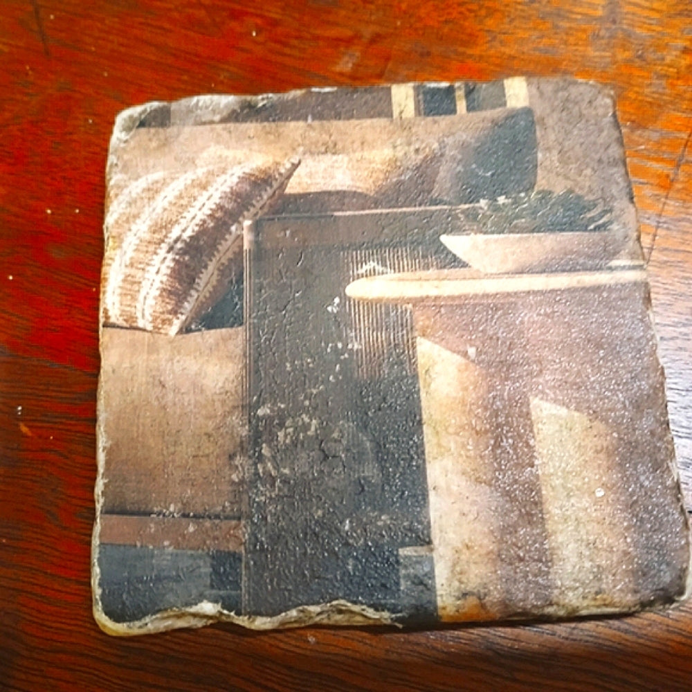 Hand Crafted Vintage Classic MCM Coaster Set Of 4