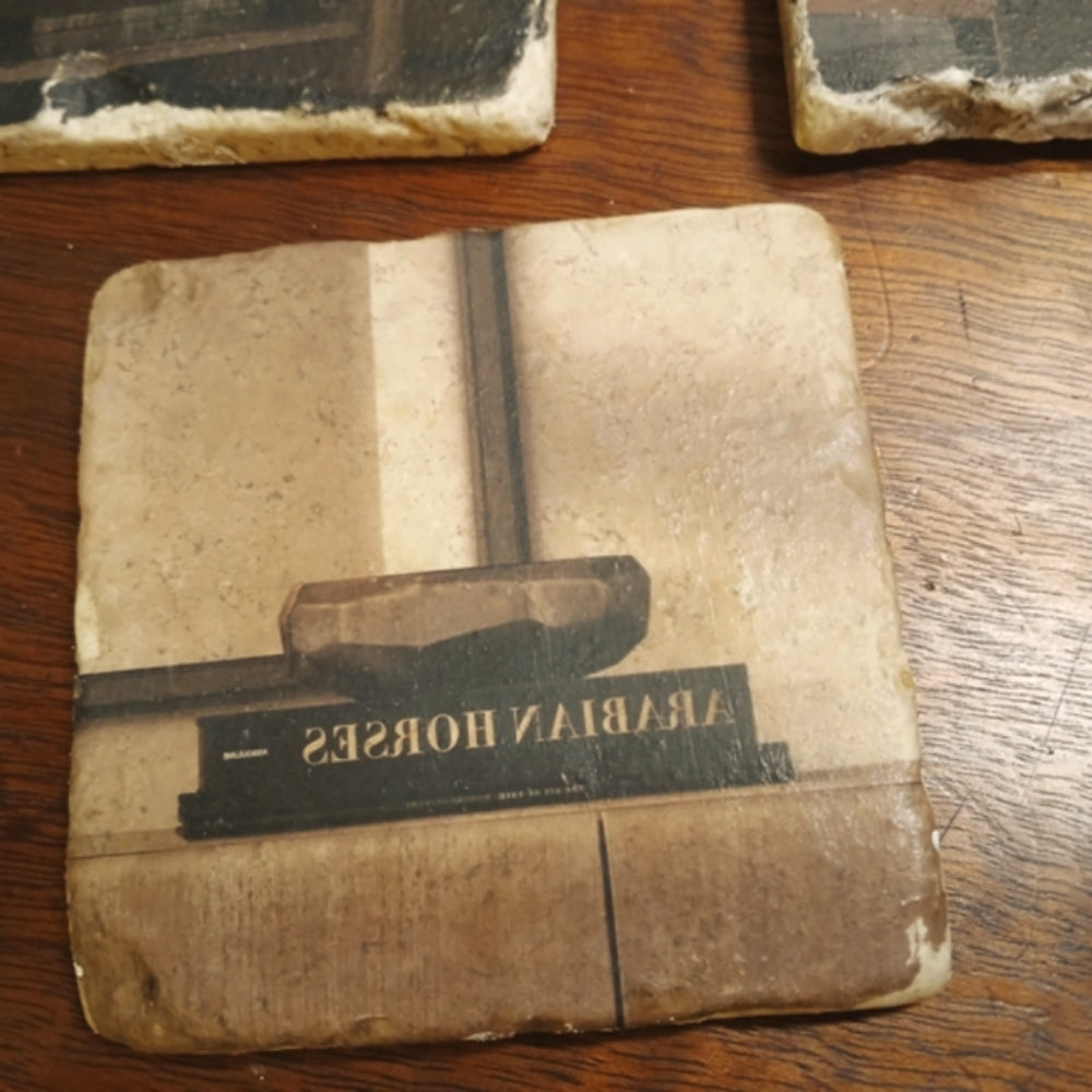 Hand Crafted Vintage Classic MCM Coaster Set Of 4