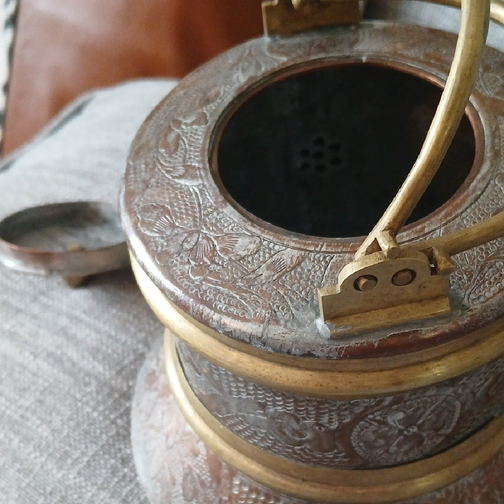 Vintage Gold and Silver Coffee & Tea Pot