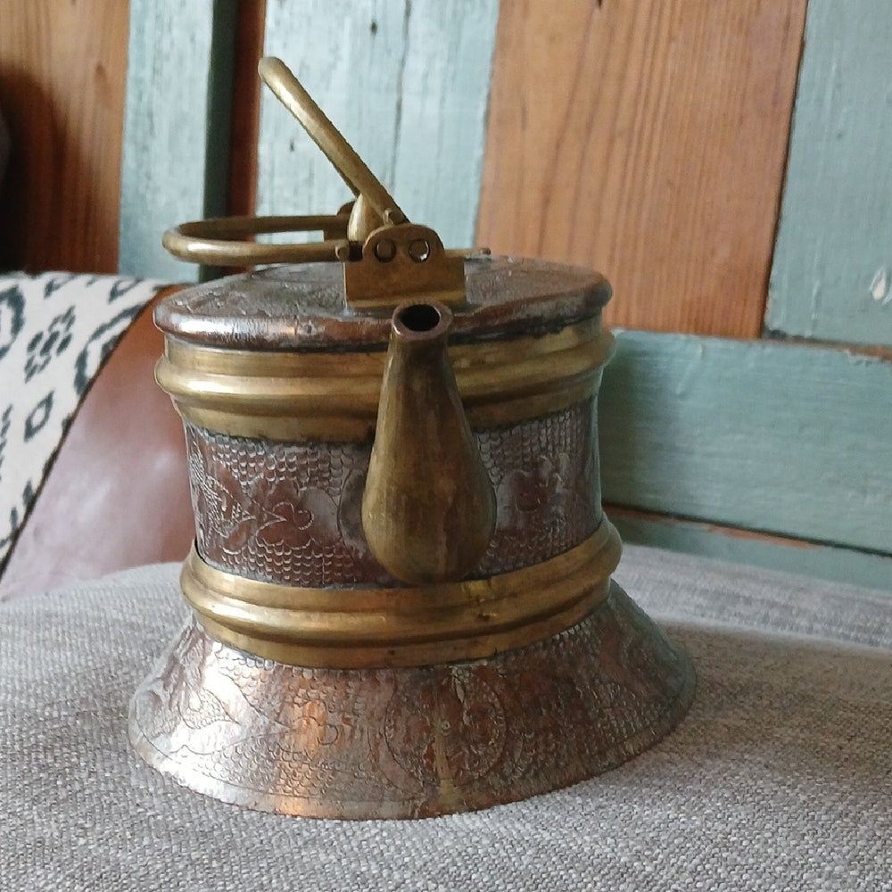 Vintage Gold and Silver Coffee & Tea Pot