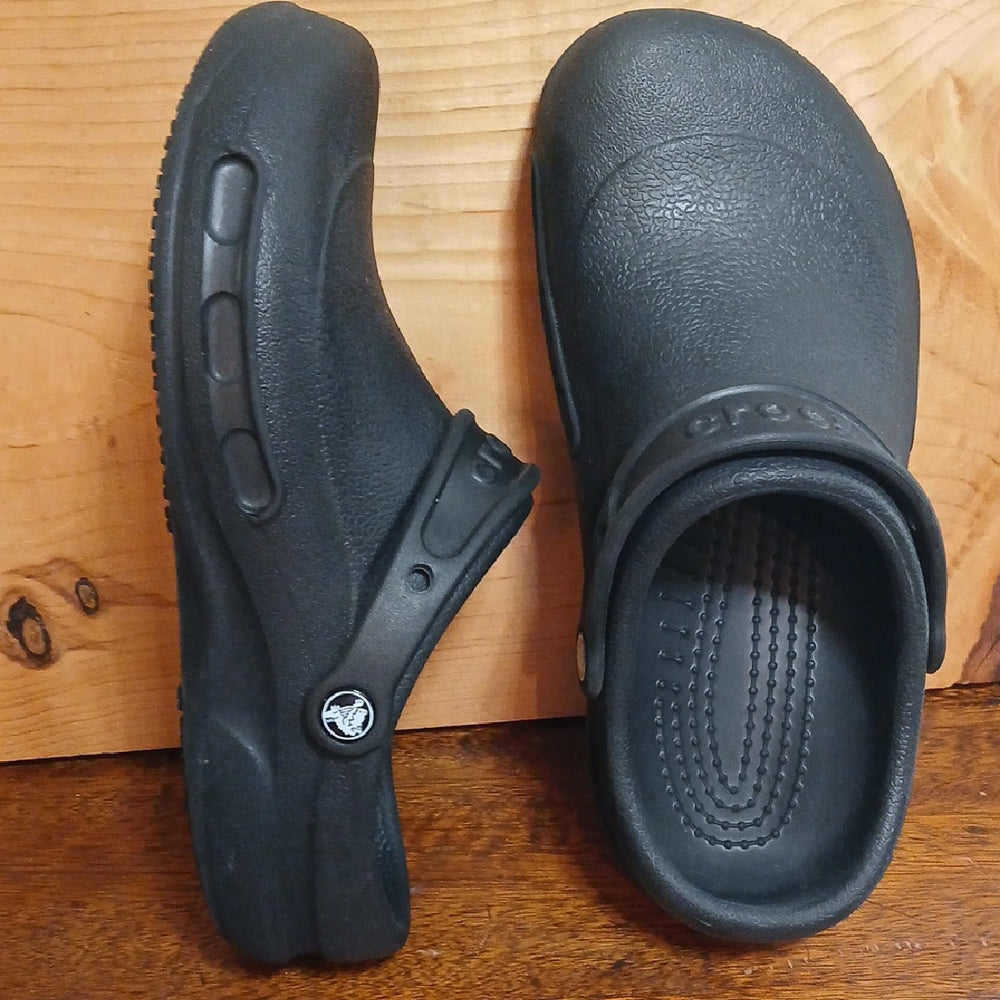 CROCS Black Sandals with Signature Comfort size: Men- 8, Women- 10
