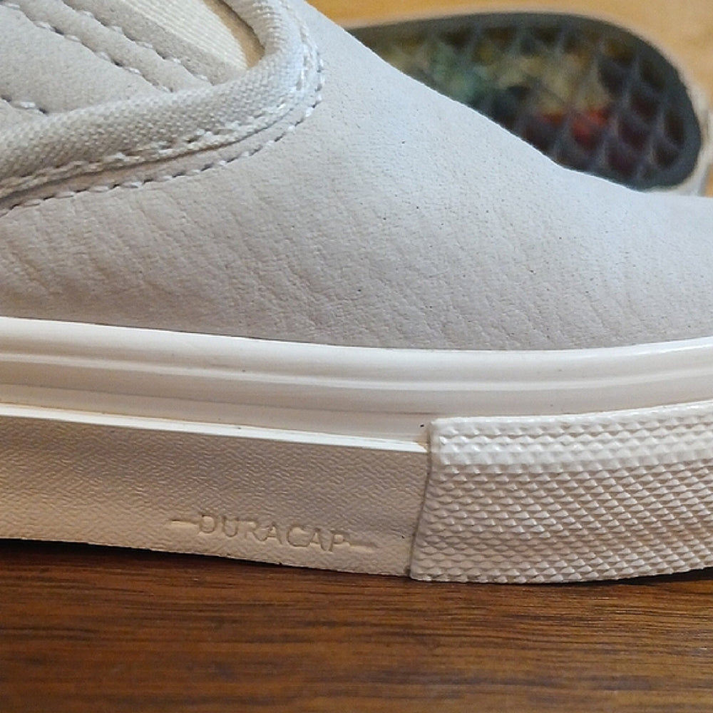 Vans Classic Beige Slip-On Sneakers Men Size 9