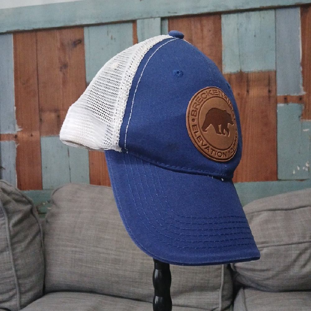 Breckenridge Royal Blue and White Trucker Hat