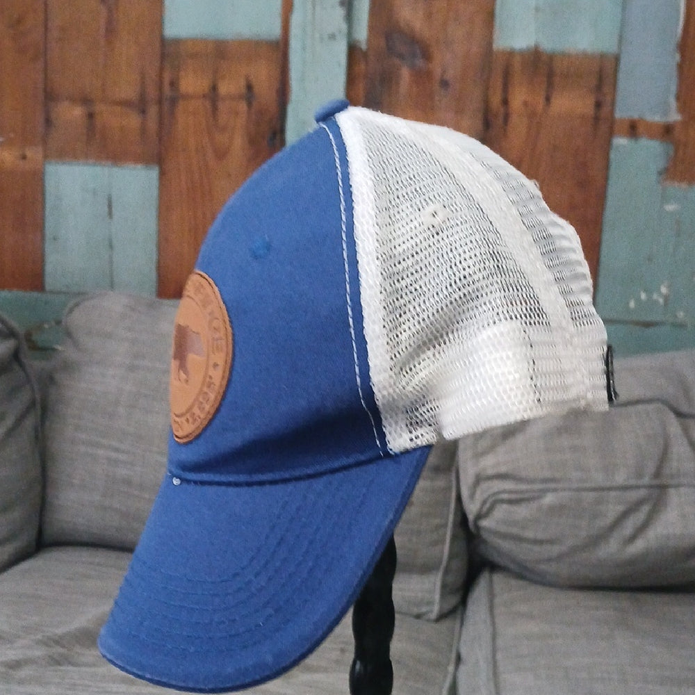 Breckenridge Royal Blue and White Trucker Hat