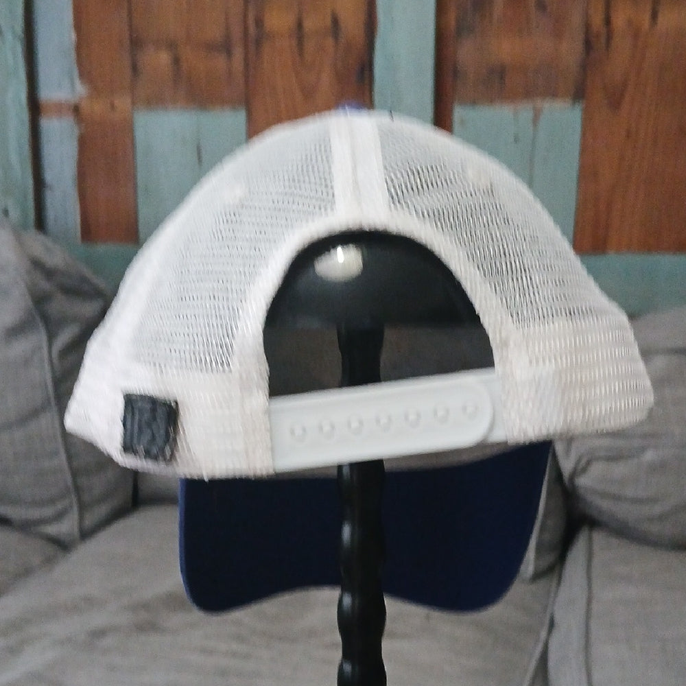 Breckenridge Royal Blue and White Trucker Hat