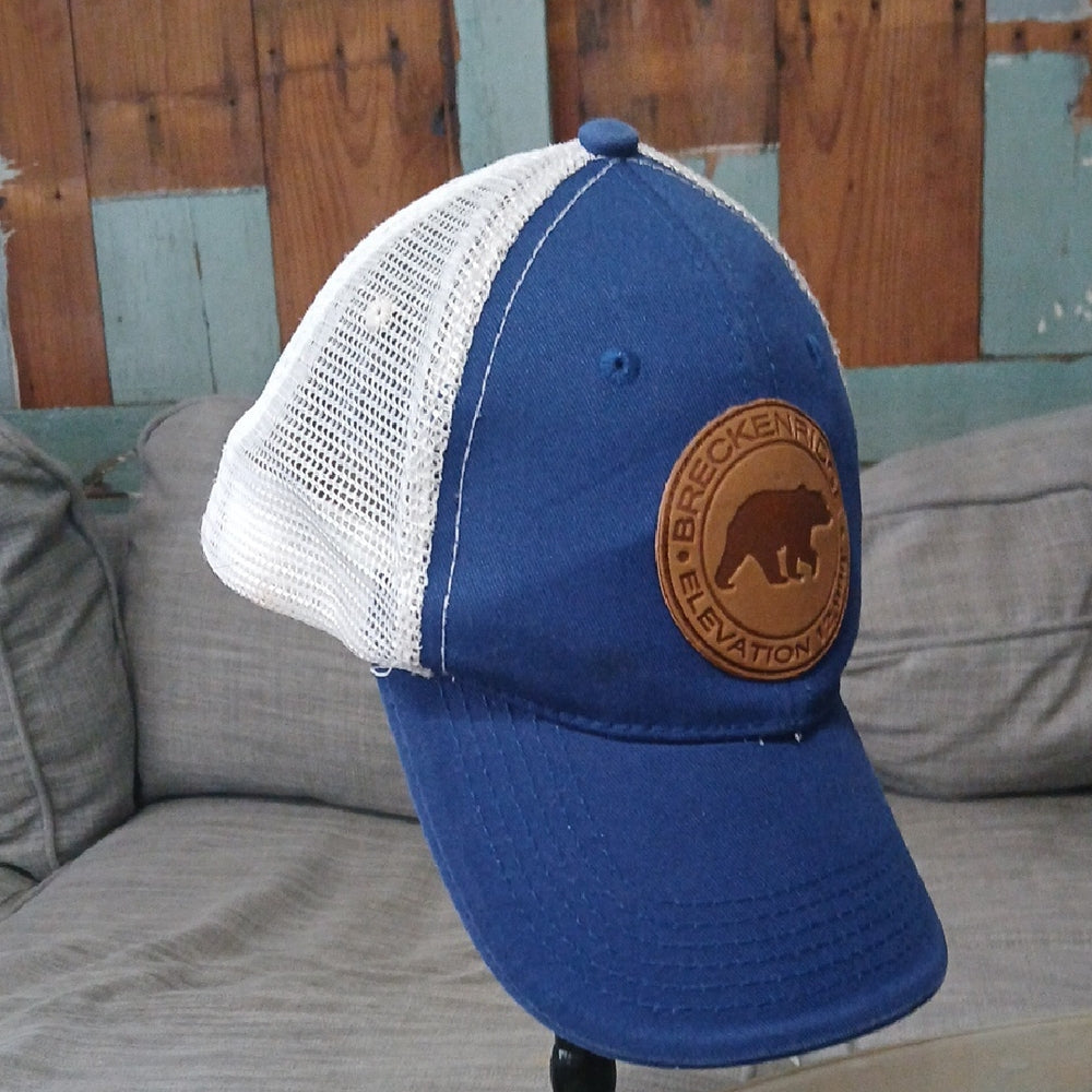 Breckenridge Royal Blue and White Trucker Hat
