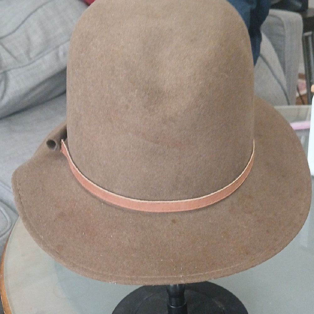 Bailey Brown "Glen" Wool Fedora Hat with Tan Band