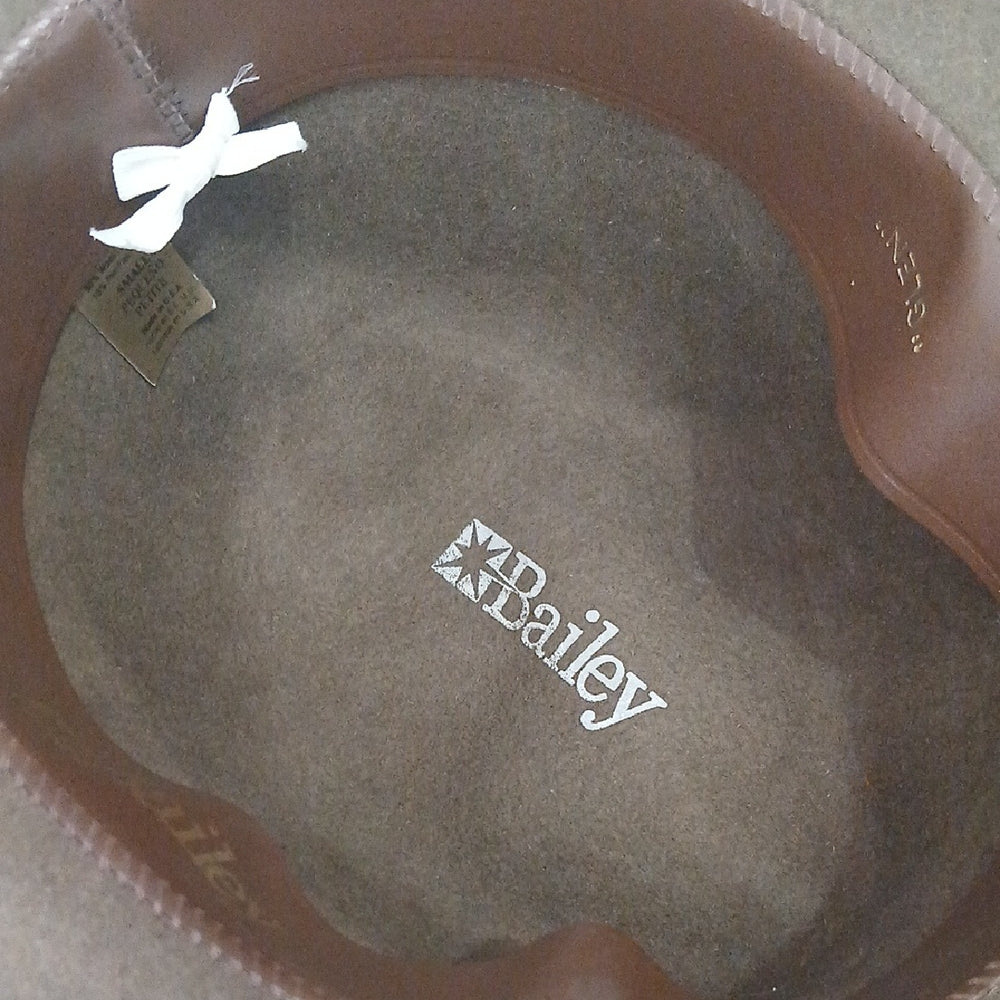 Bailey Brown "Glen" Wool Fedora Hat with Tan Band
