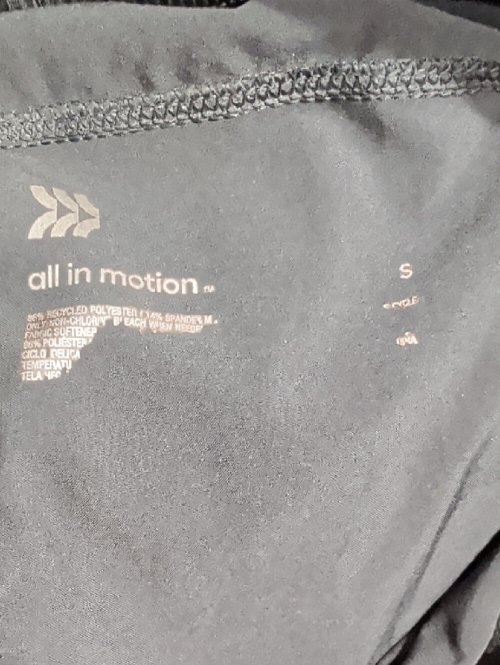 All in Motion Black Women's Cargo Joggers - Slim Tapered size Small
